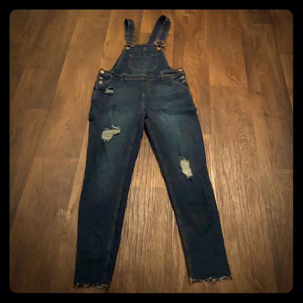 Denim jean overalls